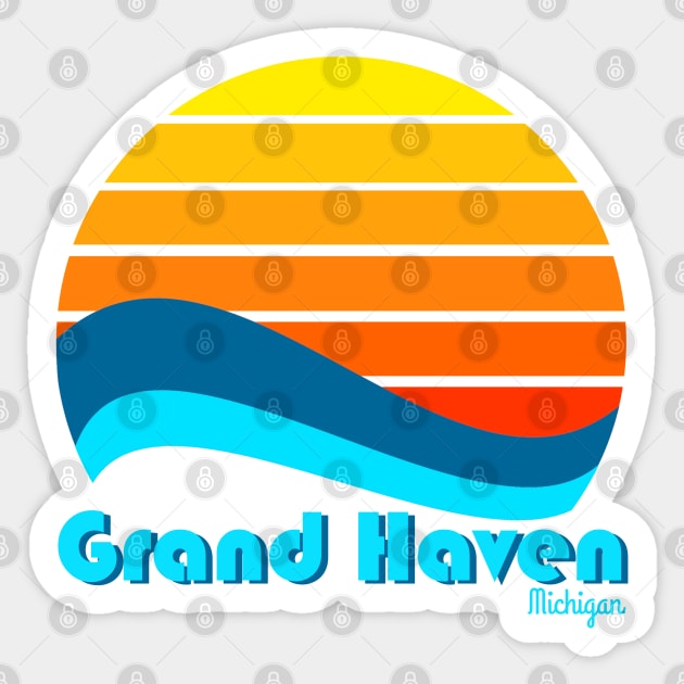 Grand Haven Michigan Sticker by Megan Noble